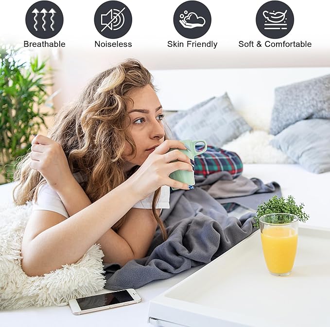Waterproof Mattress Protector King, Fitted Sheet Style Breathable Mattress Cover with Deep Pocket Fits Up to 18'', Noiseless Bed Cover for Kids Adults Pets, Machine Washable (Gray-Carrot, 76'' X 80'')