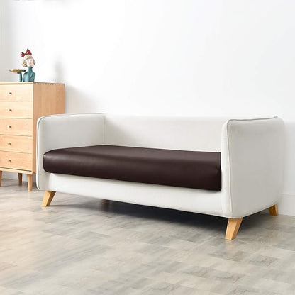 Yates Home PU Leather Couch Sofa Cushion Slipcover Water-Proof Elastic Chair RV Seat Covers Loveseat Sofa Furniture Protector Slip Cover for Settee Seater Replacement in Living Room（Sofa, Chocolate）