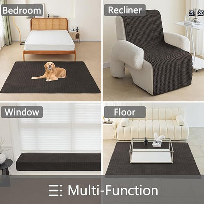 Muamar Dog Bed Cover Sofa Protector,Anti Slip Waterproof Sofa Covers for Living Room Couch Covers,Sofa Mat,Seat Cover,Dog Mat,Pet Pad for Furniture 1 Piece (30x70 inch, Coffee)