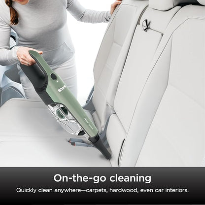 Shark UltraCyclone Pro Cordless Handheld Vacuum, Powerful Suction, Handheld Vacuum for Car & Home, Crevice Tool, Scrubbing Brush, Lightweight, XL Dust Cup, Black/Green, CH901