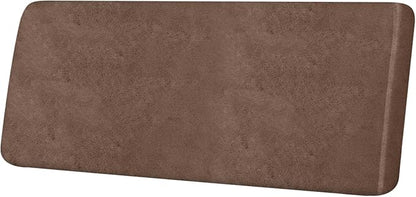 ANARACHON Leather Look Couch Cushion Covers Sofa Seat Slipcovers Sets Couches Furniture Protector for Sectional Armchair Loveseat Pets Kids Stretch Spandex Fabric (1 Cushion Sofa, Brown)