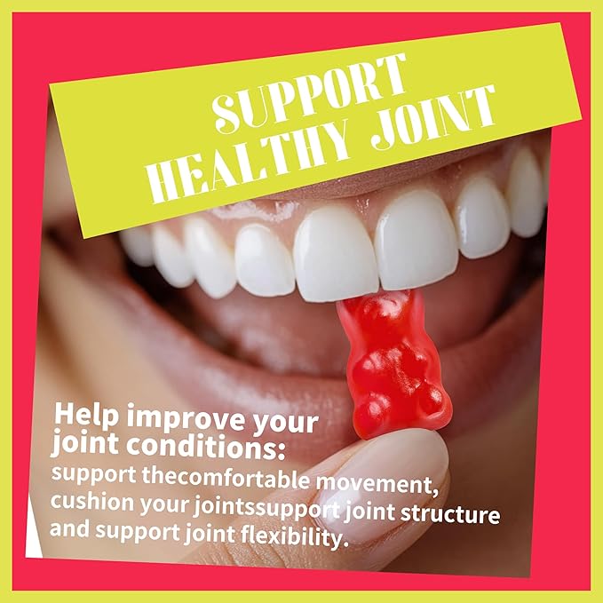 Pets Purest Glucosamine Chondroitin Gummies with MSM & Elderberry Extra Strength - Joint Support, Antioxidant Immune Support Supplement for Adults, Men & Women.Strawberry