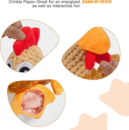 Dog Toys for Aggressive Chewers Indestructible Squeaky Dog Toys Octopus-Tug of War for Large Breed Tough Interactive Stuffed Dog Chew Toys for Puppies Small & Large