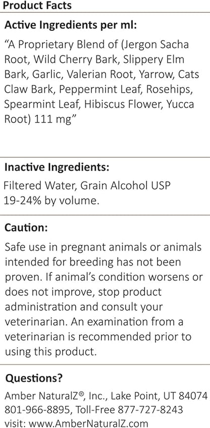Amber NaturalZ Adizone Herbal Supplement for Dogs | Supports a Healthy Inflammatory Response, Occasional Discomfort, and Joint Function | Natural Aid for Active and Aging Canines 1 Fluid Ounce