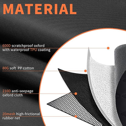 IVY&LANE Dog Car Seat Cover for Back Seat,Conversible 2-in-1 Waterproof Front Seat Cover,Heavy-Duty & Scratchproof Car Seat Protector Cover for SUVs,Trucks and Sedans,Large