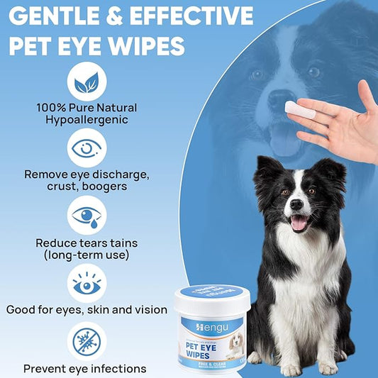 260Pcs Cleaning Pad for Dogs, Pet Wipes, Pet Cleaning Pads for Dogs & Cats, Hypoallergenic Soothing Cleansing Pet Cloth(130pcs x2)