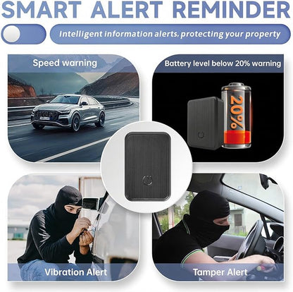 0.8 inch!Hidden Mini GPS Tracker for Vehicles Portable Real Time Magnetic Tracking Device Car Full Global Coverage Location Kids Dogs Trucks Person No Subscription Required Monthly Fee (Medium Size)