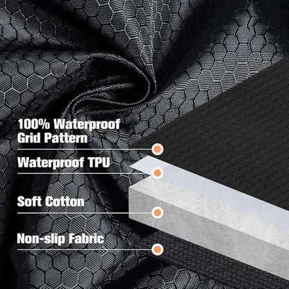PETICON Waterproof Scratchproof Pet Bench Seat Covers for Cars, Trucks, SUVs, Nonslip Durable Back Seat Cover for Dogs, Washable Backseat Protection