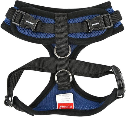Puppia Authentic RiteFit Harness with Adjustable Neck, Small, Royal Blue