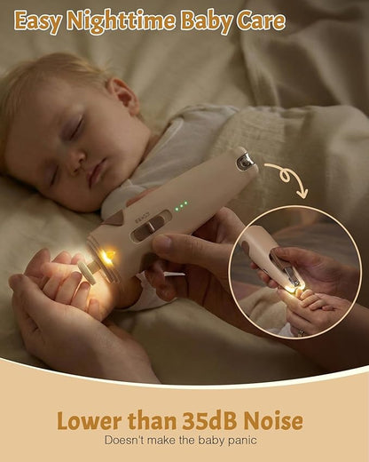 Lictin Baby Healthcare and Grooming Kit, 26 in 1 Rechargeable Baby Nail Trimmer Electric Set,Safe Baby Nail File with Auto Light, Newborn Baby Safety Care Set for Newborn Infant Toddlers Boys Girls
