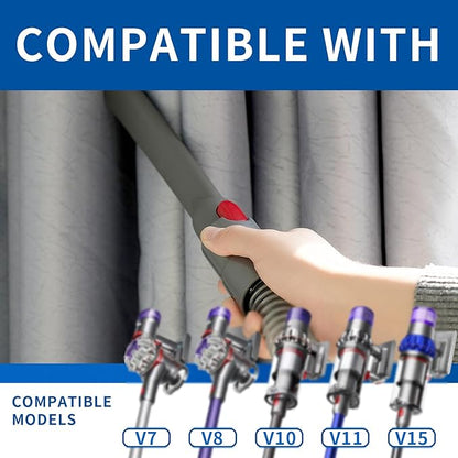 Attachment Kit - Extension Hose and Crevice Tool Compatible with Dyson V15 V11 V10 V7 V8 Absolute Animal Motorhead Trigger Model
