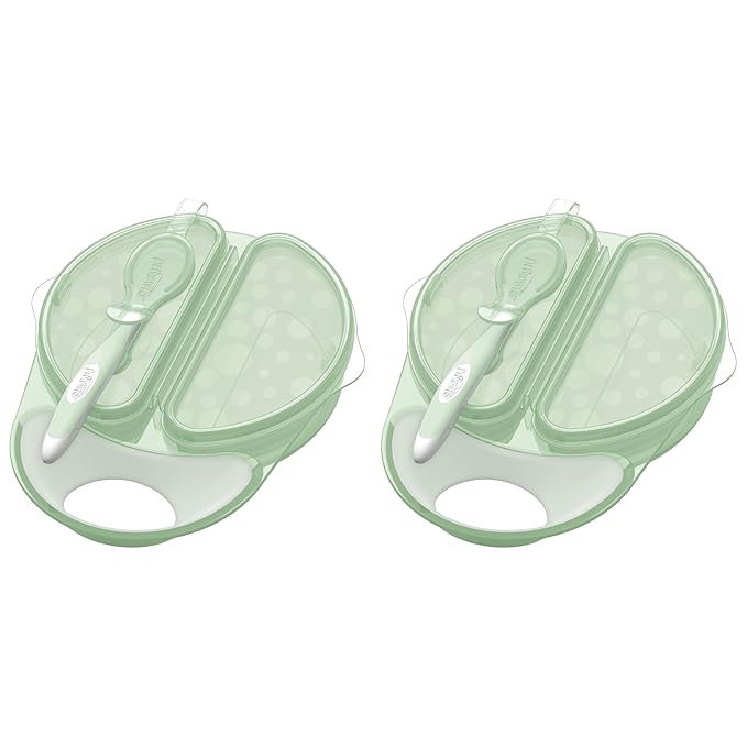 Dr. Brown's Travel Fresh Bowl and Spoon, 2-Pack, Turquoise