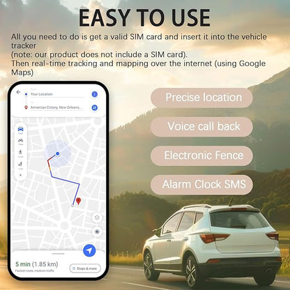 Mini GPS Tracker for Vehicles: Tracker Device for Vehicles No Subscription No Monthly Fee Car Tracker Device Hidden Magnetic Real-Time Tracking for Cars Kids Dogs (GF11-N2)