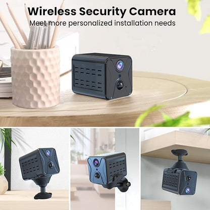 javiscam Mini Spy Camera 2026 Upgraded 4K Mini Hidden Camera,WiFi Cam with Night Vision,Remote Viewing,2800mAh Long Battery Life, Motion Detection,SD/Cloud,Security Camera for Baby and Pets
