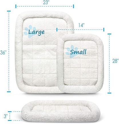 – Pet Bed Crate Pad | Small-Sized Dog Crate Pad Measures 28 x 14 x 3 |Cat or Dog Mattress Features Soft, Padded Sleep Area | Machine Washable Pet Crate Pad with Anti-Skid Bottom | Gray