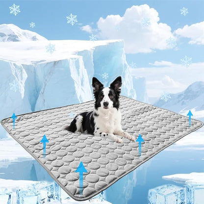 Dog Cooling mat, 40’’×28’’Washable Cooling Pad for Dogs, Large Dog mat Designed for Summer, Breathable and Easy to Carry pet mat for Dogs, Cats and Pets