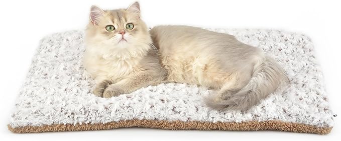 Self Warming Cat Bed, 24" x 18" Self Heating Pet Pad, Double Sided Heated Dog Mat Thermal Blanket, Soft Thermal Pet Cushion for Large Kittens Small Puppy