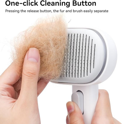 Aumuca Cat Brush for Shedding, Cat Brushes for Indoor Cats, Cat Brush for Long or Short Haired Cats, Cat Grooming Brush Cat Comb for Kitten Rabbit Massage Removes Loose Fur