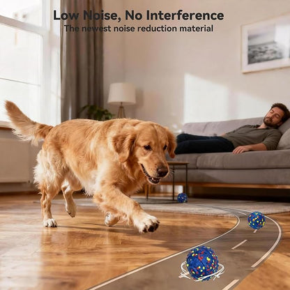 Smart Interactive Dog Toys Dog Ball, Chew-Resistant E-TPU Material, Auto Bouncing & Rolling, IP54 Waterproof, Interactive Dog Ball for Medium and Large Dogs, Indoor & Outdoor