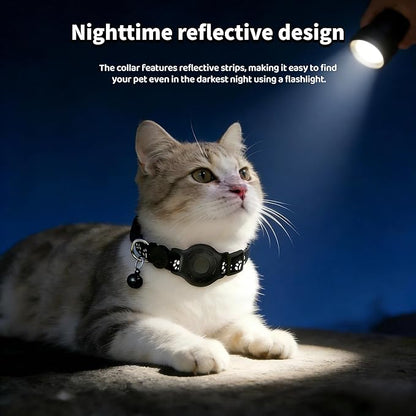 Pet Tracker,GPS Collar for Cats (iOS Only) Smart tag,Waterproof Compatible with Apple Find My,No Monthly Fee,Advanced Tracking Solution Smart Collar for Pet Safety Ideal Small Large Cats