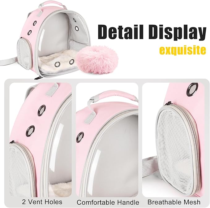 2-Pack Guinea Pig Carrier Backpack and Playpen with Lid, Breathable Pet Playpen Pop Open Exercise Fence, Portable Small Animal Cage for Rabbits, Chinchillas, Squirrel, Lizard, Sugar Glider