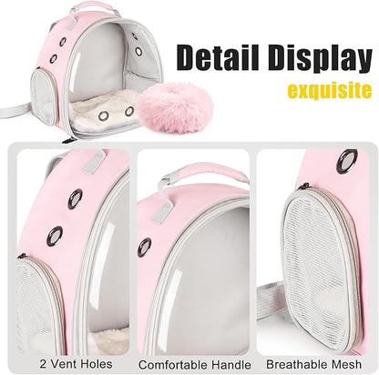 2-Pack Guinea Pig Carrier Backpack and Playpen with Lid, Breathable Pet Playpen Pop Open Exercise Fence, Portable Small Animal Cage for Rabbits, Chinchillas, Squirrel, Lizard, Sugar Glider