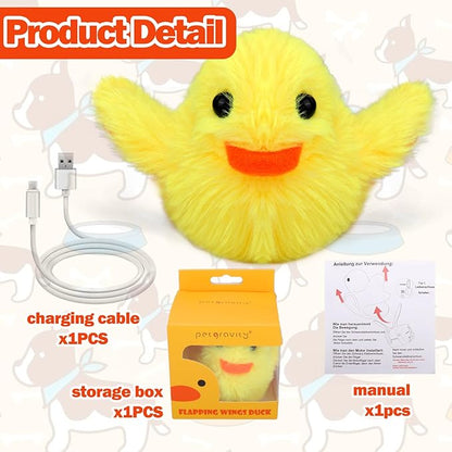 Mity rain Dog Toys Duck, Interactive Dog Toys for Small Dogs, Touch Activated Moving Toy to Keep Them Busy, Squeaky Dog Toy for Small/Medium/Puppy Enrichment