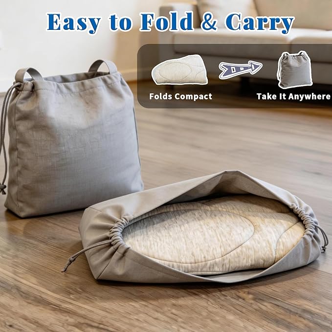 Dog Cooling Mat Self Coolings Foldable Cooling Pad for Dog in Summer Coolings Mat for Dogs and Cats Machine Washable (Dog Paw, X-Large-45 L x 41" W)