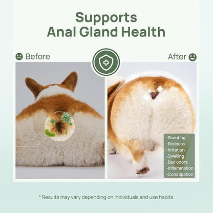 HICC PET Wipes for Dogs & Cats, Cleansing Deodorizing & Soothing Allergy Infections Anal Gland Pets Wipes with Coconut Oil - Dog Grooming Wipes for Butt and Paw - Hypoallergenic & Vet Recommended