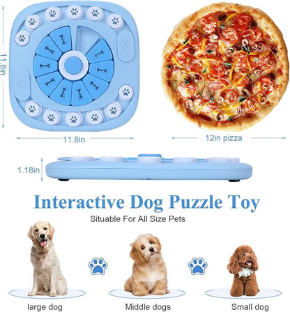 XIGOU Dog Puzzle Toys - Treat Dispensing Dog Enrichment Toys for IQ Training & Brain Stimulation - Interactive Mentally Stimulating Toy - Gifts for Puppies, Cats, Dogs
