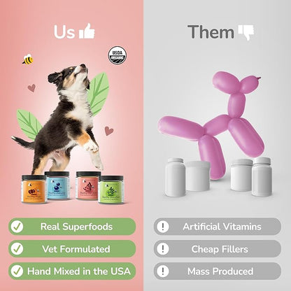 kin+kind Organic Coconut Oil for Dogs & Cats – Natural Pet Supplement for Healthy Skin, Coat & Paws – Cold Pressed Extra Virgin Coconut Oil – Dog Nose Balm for Itchy Skin & Dry Noses – 16 fl oz Large
