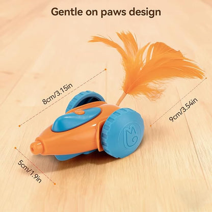 Migipaws cat Toy, Automatic Interactive Migicar Toy Like a Mouse, Intelligent Programme, Rechargeable Kitten Toy