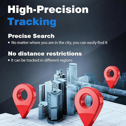 2025 GPS Tracker for Vehicles, Cars & Kids–Real-Time Tracking with Worldwide Coverage | No Monthly Fee & No SIM Needed | IP67 Waterproof | Long Battery Life | Compatible with iPhone & Android
