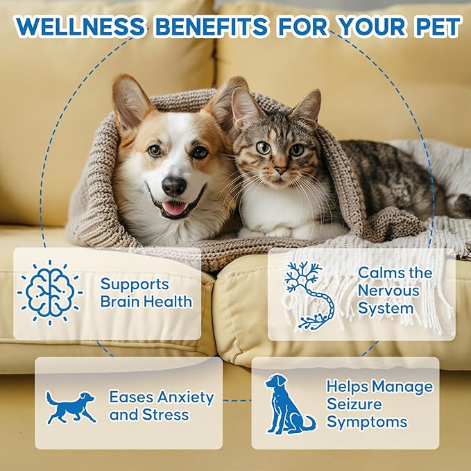 Yakucho Seizure Guardian for Dogs and Cats, Nervous System Support for Dogs and Cats, Supports Relaxation & Calm Behavior, Natural Herbal Formula, Easy to Use – 59 mL