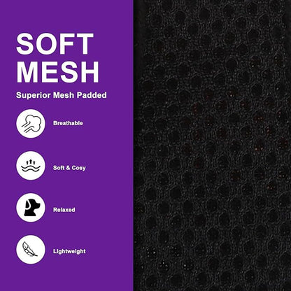 EXPAWLORER Halloween Puppy Harness - Dog Collar and Leash - Soft Mesh Padded Adjustable Step in Small Dog Vest Harness No Pull, Reflective Escape Proof for Outdoor Walking, Purple M