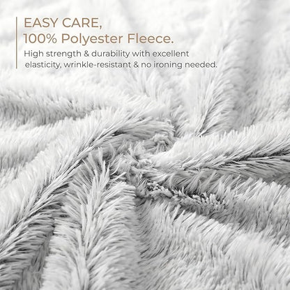 PJYuCien Dog Blanket for Dogs, Puppies and Pets, Lightweight & Portable Fluffy Fleece Throw, Super Soft Plush Cat Blanket for Couch/Car Seat/Furniture, Machine Washable, 24"x32", Grey