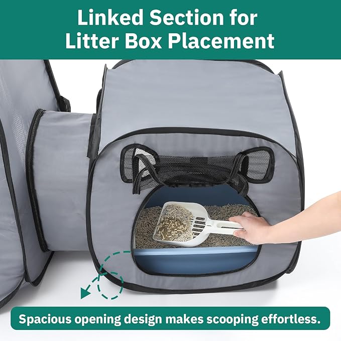 Portable Cat Playpen- Large Foldable Cat Tent for Indoor and Outdoor, Play Enclosure for Kittens and Small Dogs, Pet Houses & Condos & Cage
