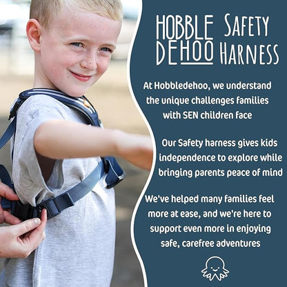 Hobble De Hoo Autism Safety Harness with leash for Kids 2–7 | Walking Safety Vest with Grab Handles for Wandering Prevention
