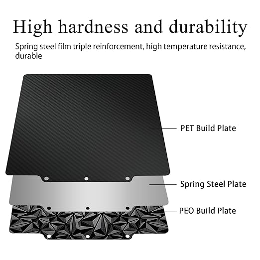 HzdaDeve 3PK AD5X Build Plate for Flashforge AD5X/5M/5M Pro Dual-Smooth Cold Cool PEI Double Smooth PEO PET Plate Black Sheet Board 235x235MM Heated Bed Spring Steel Flexible Platform