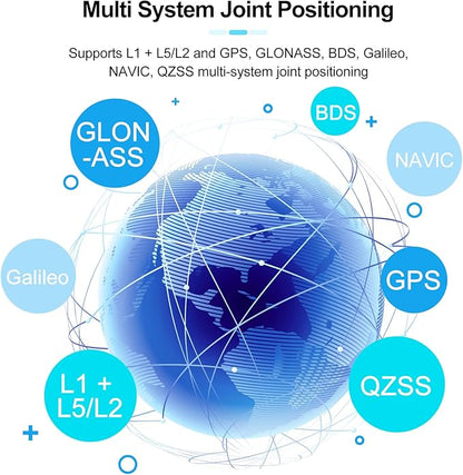 MakerFocus Wireless Tracker Supports GPS Galileo Multi-System Joint Positioning ESP32-S3 WiFi Bluetooth SX1262 UC6580 with 3000mAh Battery, 915MHz LoRa Antenna, 0.96-inch LCD Display for Meshtastic