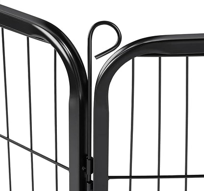 Topeakmart Dog Playpen Outdoor Puppy Exercise Pen Indoor Portable Pet Fence for Yard/RV Camping, 32 Inch 8 Panels