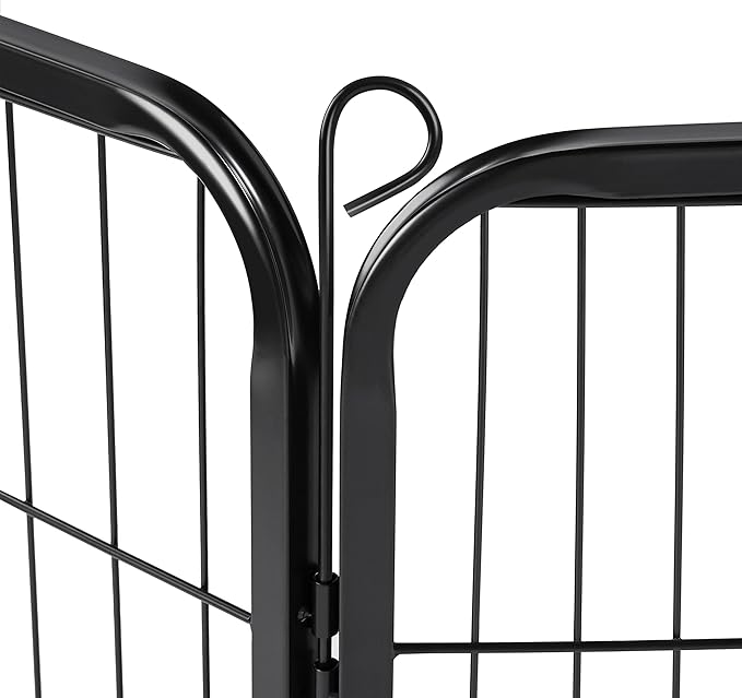 Topeakmart Dog Playpen Outdoor Puppy Exercise Pen Indoor Portable Pet Fence for Yard/RV Camping, 32 Inch 4 Panels