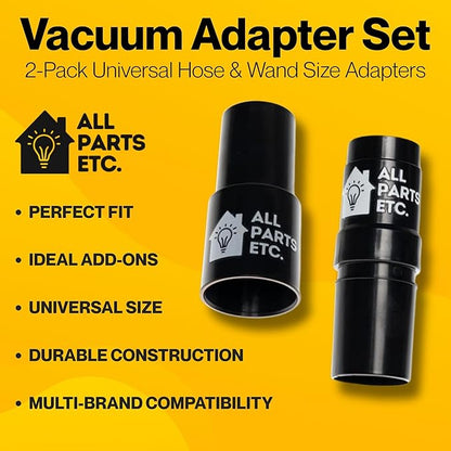 Vacuum Pet Brush Attachment Kit 5-Pack – Dog Grooming Tools with Turbo Brush, Massage Nozzle & 2 Adapters – Fits 1.25", 1.5", 1-3/8" Hoses – Compatible with Shop Vac, Shark, Miele, Bissell & More