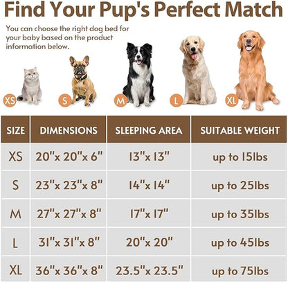 JOLLYVOGUE Calming Dog Beds Large Sized Dog, 36in Donut Washable Large Pet Bed, Anti-Slip & Anti-Anxiety Fluffy Faux Fur Round Dogs Bed, Fits up to 80 lbs Pets (Peach Pink)