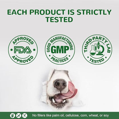 Dog Allergy Relief Chews, Dog Itch Relief Chews for Large Dogs Paw Licking Itchy Skin, Probiotics with Astragalus Omega-3 for Seasonal Allergies Coat Immune Supplement-300ct