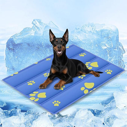 2025 Pet Cooling Mat for Dogs - 35.4"x23.6" Large Dog Cooling Pad, Non-Slip Kennel Bed Mats for Summer, Washable Cool Pet Mat for Cats/Dogs