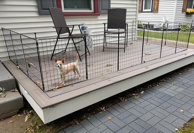 FXW MiniPaws Unleashed Dog Playpen, Expandable & Portable Design for Yard, RV Camping and Indoor Use, for Puppies and Small Dogs, 20-inch 48 Panels
