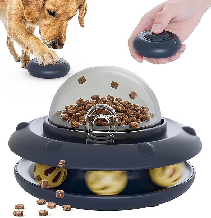 Interactive Dog Toys Rechargeable Dog Puzzle Toy with Remote Control Dog Toys to Keep Them Busy Dog Enrichment Toys Treat Puzzle Slow Feeder Treat Dispensing