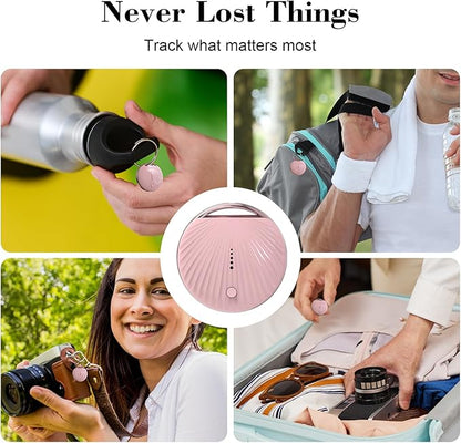 Air Tracker Tag, [MFi Certified] Smart Tag, Pet Bluetooth Tracker for Apple Find My, IP68 Waterproof,Replaceable Battery, Key Finder and Item Locator for Keys, Bags, Pets, Wallet-Pink