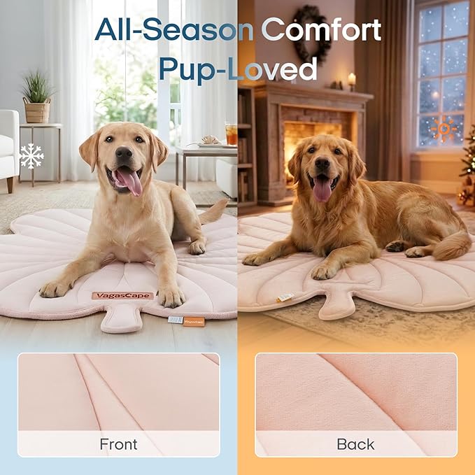 Vagascape Dog Cooling Mat, Washable Pet Cooling Mat, 35" x 33" Thick & Durable Large Cooling Mat for Dogs, Portable Foldable Premium Cooling Pad for Indoor, Outdoor, Travel, Camping, Patio and Beach